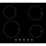 electriQ 60cm Induction Hob with Knob Controls - Plug and Play EIQIND60KV2