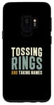 Coque pour Galaxy S9 Tossing Rings And Taking Names Cool Quoit Ventilateur de lancer d'anneaux