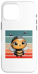 Coque pour iPhone 16 Pro Max Antennes de casque de dessin animé mignon Bumblebee ailes