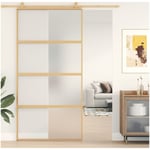 Husdörrar vidaxl - Skjutdörr guld frostat esg-Glas och aluminium 102.5 x 205 cm esg glas