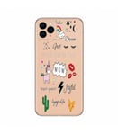 Coque Iphone 11 PRO MAX girl positive licorne cactus