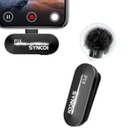 SYNCO Microphone Cravate sans Fil pour iPhone, Micro Cravate Professionnel P1XL pour Tiktok, Youtube, Streaming, Enregistrement vidéo Vlog, Microphone sans Fil pour iPhone 14/13/12/11/SE...