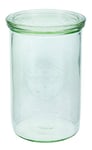 Weck 782 Lot de 6 bocaux en verre jetable de haute qualité avec couvercle en verre pour conservation de la chaleur Passe au micro-ondes Transparent 1050 ml