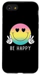 Coque pour iPhone SE (2020) / 7 / 8 Chemise Be Happy Heart Eyes Smile Face Peace Happy Face Love