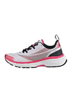 FILA Women's EXOWAVE WMN Running Shoe, Whisper White-Rouge Red-Iron Gate, 3 UK