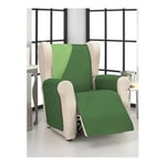 ECOMMERC3 Housse de Fauteuil 1 Place Relax Confort Maximum et Ajustement Complet - Housse pour Fauteuil 1 Place et Fauteuil de Relaxation Couleur Verte/Bouteille