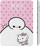 Hello Kitty Baymax Étui Pour Ipad 2020 Matériau Tpu Antichoc Réglage Automatique De L'angle De Veille/Réveil Mignon Transparent Housse De Protection 10.2in