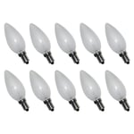 10x Ampoule bougie 60W E14 mat Lampe à incandescence 60 watts