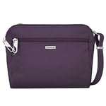 Travelon Women's Classic Convertible Crossbody and Waist Pack Cross Body Bag, Purple, 8 x 7 x 2, Classic Convertible Crossbody & Waist Pack