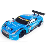 Lecez RC Remote Control Car, 2.4G Professional Drift Car Charging Adult Off-road Vehicle Four-wheel Drive High-speed Toy Racing Boy, Blue, Red, 28x11.5x7.5cm (Color : Blue)