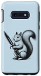 Coque pour Galaxy S10e Protégez vos noix - Écureuil amusant tenant un grand couteau