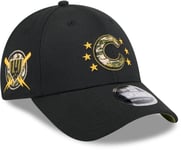 Chicago Cubs New Era 9Forty MLB 2024 Armed Forces Day Black Baseball Cap