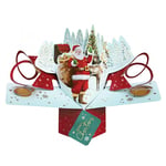 Second Nature 3D Pop Up Christmas Card with Santa and Sleigh