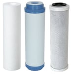 Replacement filters for 3 Stage HMA Water filter system heavy metal filter 10"