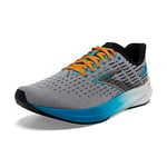 BROOKS Homme Hyperion Sneaker, Grey/Atomic Blue/Scarlet, 41 EU