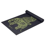 Gaiam Yoga Mat Premium Print Extra Thick Non Slip Exercise & Fitness Mat for All Types of Yoga, Pilates & Floor Workouts, Tribal Wisdom Elephant, 6mm
