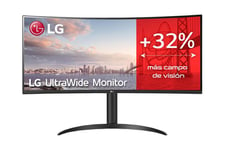 LG UltraWide 34WP75CP-B skærm - Edge LED - 34" - AMD FreeSync Premium - VA - 5ms,1ms - UWQHD 3440x1440