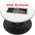 Old School Gamepad Controller Retro 70s 80s Video Gamer Gift Popsockets Support Et Grip Pour Smartphones Et Tablettes