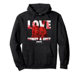 Chucky & Tiffany Blood Stained Love Honor Obey Pullover Hoodie