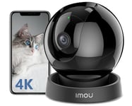 Imou 2024 4K(8MP) Caméra Surveillance WiFi Interieur Caméra 360° Connectée Caméra IP sans Fil Détection Humaine/Animale AI Suivi Intelligent Mode Privé Audio Bidirectionnel Compatible Alexa pour Bébé