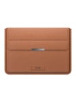 INVZI Leather Case / Cover with Stand Function for MacBook Pro/Air 15"/16" (Brown)