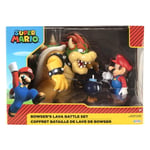 JAKKS Pacific Super Mario 4 tommers figursett Mario vs. Bowser