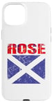 Coque pour iPhone 15 Plus Clan Rose Tartan Nom de famille écossais Scotland Pride