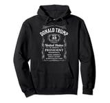 Whiskey Label Trump 2024 Vote 47 Donald Trump 47th President Pullover Hoodie