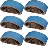 Bandes Abrasives 75x533 mm, Bandes Abrasives en Corindon de Zirconium Grain 40/60/80/120/240/400 pour Ponceuse à Bande pour Métal, Bois - 10 Pièces