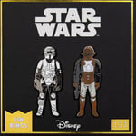 Star Wars Enamel Pin Badge Set 1.33 - Biker Scout and Lando Calrissian (Skiff Guard Disguise)