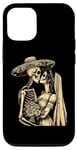 Coque pour iPhone 14 Pro Day Dead Squelette Mariage Couple Mari Femme Dia de