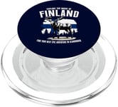 Finland's Beauty Adventure Nature Outfit Moose Scandinavian PopSockets PopGrip for MagSafe