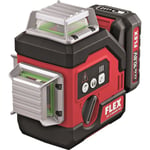 Flex ALC3x360 10.8 G/R Set Laser på tværs af linjer Med batteri og oplader, grøn laser