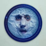 The Moon (+song lyrics) - Mighty Boosh Drinks Coaster / Bar Mat -Sturdy, Gloss