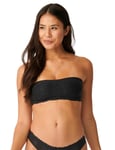 Sloggi Womens Zero Feel Lace 2.0 Bandeau Bra - Black Polyamide - Size Medium