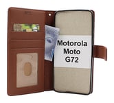 New Standcase Wallet Motorola Moto G72 (Brun)