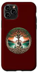 Coque pour iPhone 11 Pro Folk Music In Nature By A Lake Guitare acoustique hippie