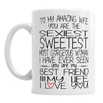 to My Amazing Wife Mug Valentines Love Office Present Coffee Tea Cup Mothers Day