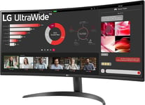 Ultrawide¿ 34Wr50Qk-B Ecran Pc Ultra Large 34""-Dalle Va Résolution Qhd (3440 X 1440),5Ms Gtg 100Hz,Hdr 10,Srgb 90% (Cie1931),Inclinable,Réglable En Hauteur,Mode Portrait