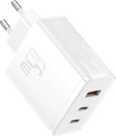 Chargeur USB C Rapide 65W PD Charger Alimentation Adaptateur Prise Secteur Compatible avec iPhone 15 14 Pro Max 13 Pro 12 Pro Galaxy S23 Ultra Plus S22 MacBook Pro/Air M1 M2 iPad Pro