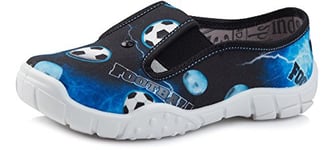 Ladeheid Chaussure Basket Garçon LARW006 (Bleu Marine Blanc/Ballons, 26 EU)