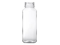 Plastflaske Bella 400Ml Square Transparent 140Stk/Pak