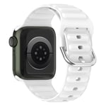 Apple Watch SE 40mm Sportigt armband i silikon, vit