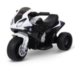 Moto électrique pour enfants 3 roues 6 v 2,5 Km/h effets lumineux et sonores noir BMW S1000 rr