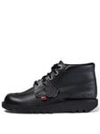 Kickers Kick Hi Mens Boots - Black, Black, Size 8, Men