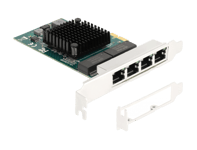 DELOCK – PCI Express x1 Card to 4 x RJ45 Gigabit LAN BCM (88207)