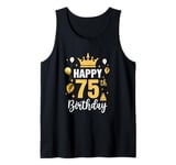 Happy 75Th Birthday Idea For 75 Years Old Man And Woman Tank Top