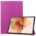 Samsung Tab S7 FE    Tri-Fold PU Case    Purple