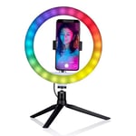 Grundig Ring Light with Stand - Circle Lamp for Filming and Makeup - USB Ring Light - Phone Ring Light Tripod - TikTok Gifts for Girls - Light Stand for Videos