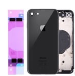 Chassis arrière pour IPhone 8 Noir Nu